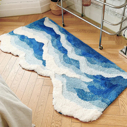 Ocean Wave Area Rug-Luxandluxy