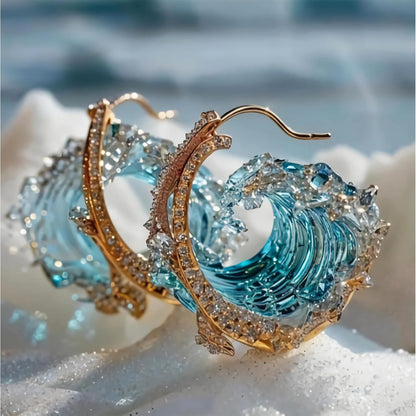 Ocean's Oath Earrings-Luxandluxy