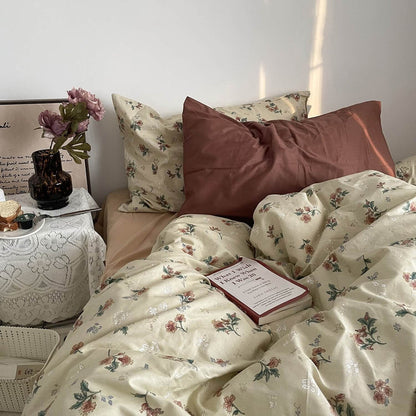 Old Fashioned Floral Bedding Set-Luxandluxy