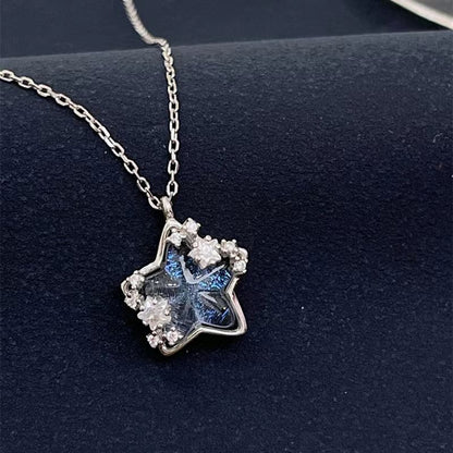 Pastal Magic Silver Necklace-Luxandluxy