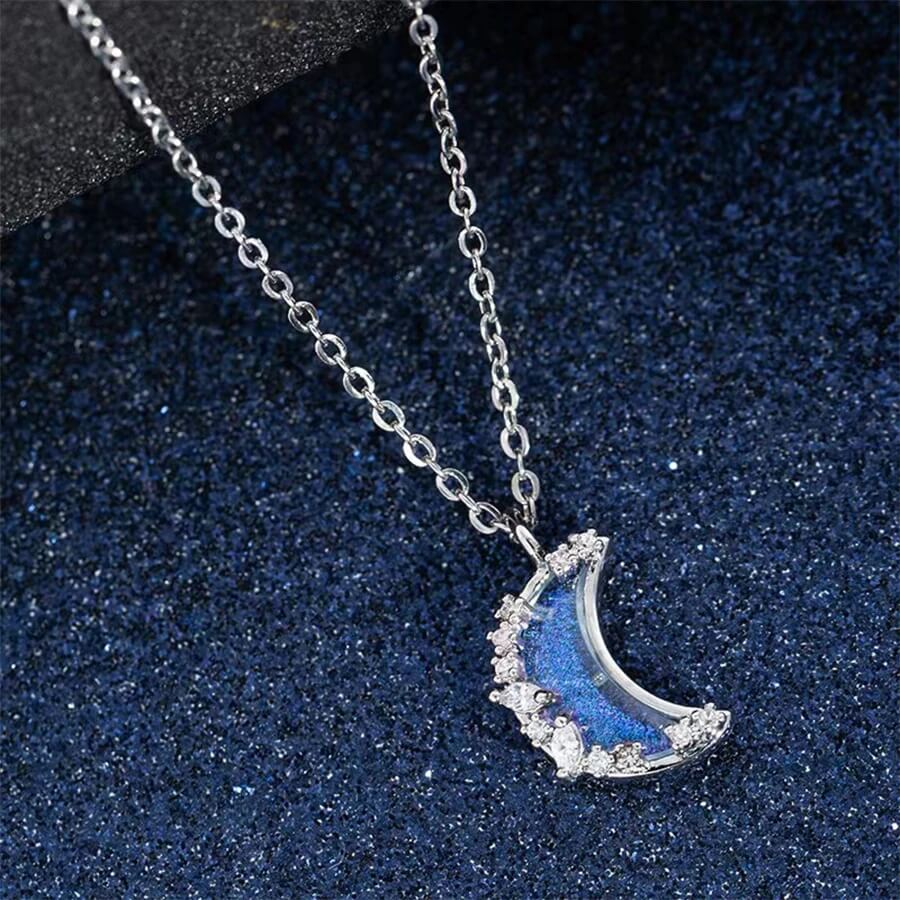 Pastal Magic Silver Necklace-Luxandluxy