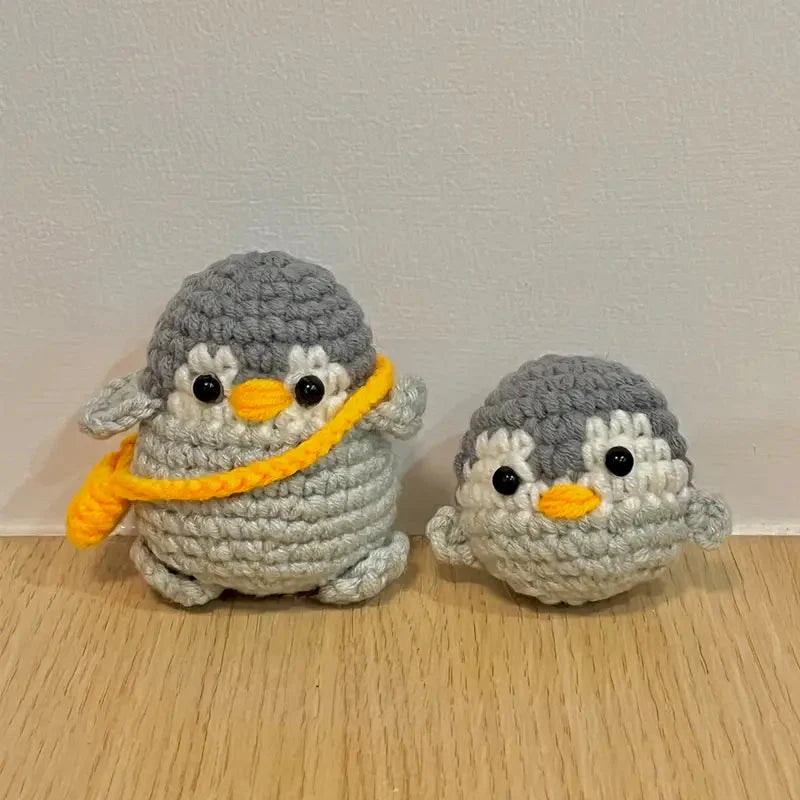 Penguin Crochet DIY Kit with Tutorials-Luxandluxy