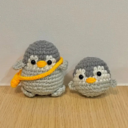 Penguin Crochet DIY Kit with Tutorials-Luxandluxy