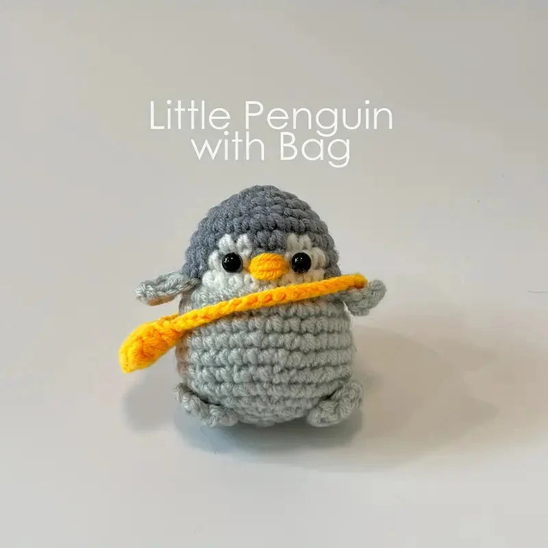 Penguin Crochet DIY Kit with Tutorials-Luxandluxy