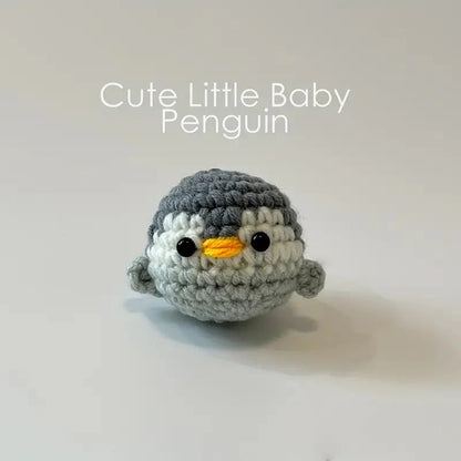 Penguin Crochet DIY Kit with Tutorials-Luxandluxy