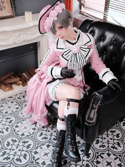 Pink Ciel Phantomhive Cosplay Costume-Luxandluxy