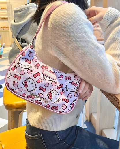 Pink Hello Kitty Shoulder Bag-Luxandluxy