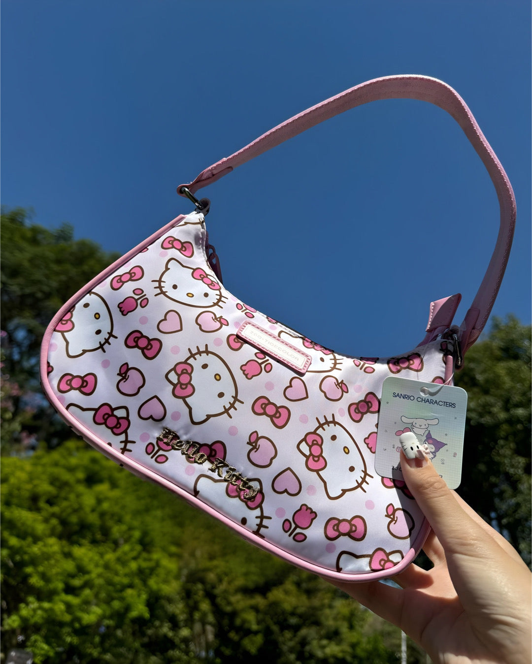 Pink Hello Kitty Shoulder Bag-Luxandluxy