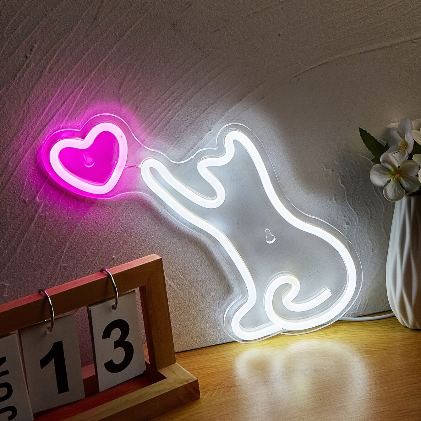 Pink Neon Cat Shaped Lights-Luxandluxy