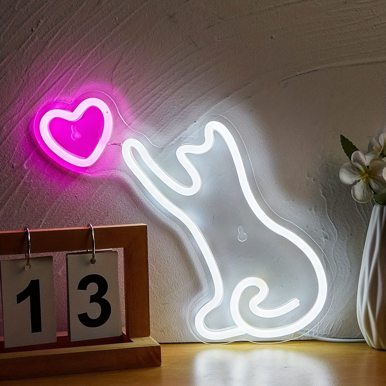 Pink Neon Cat Shaped Lights-Luxandluxy