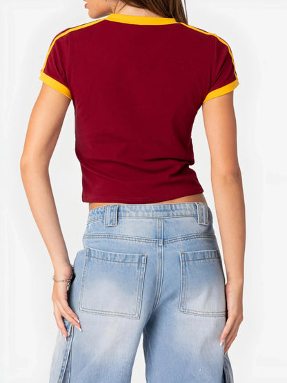 Portugal Jersey Crop Top-Luxandluxy