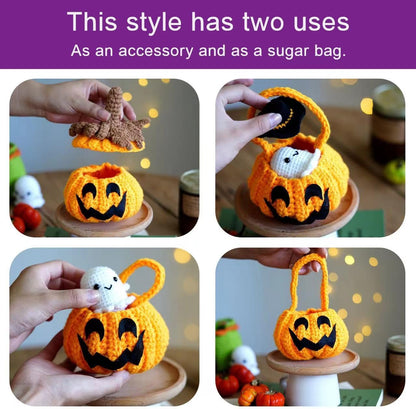 Pumpkin Crochet Halloween DIY Kit-Luxandluxy