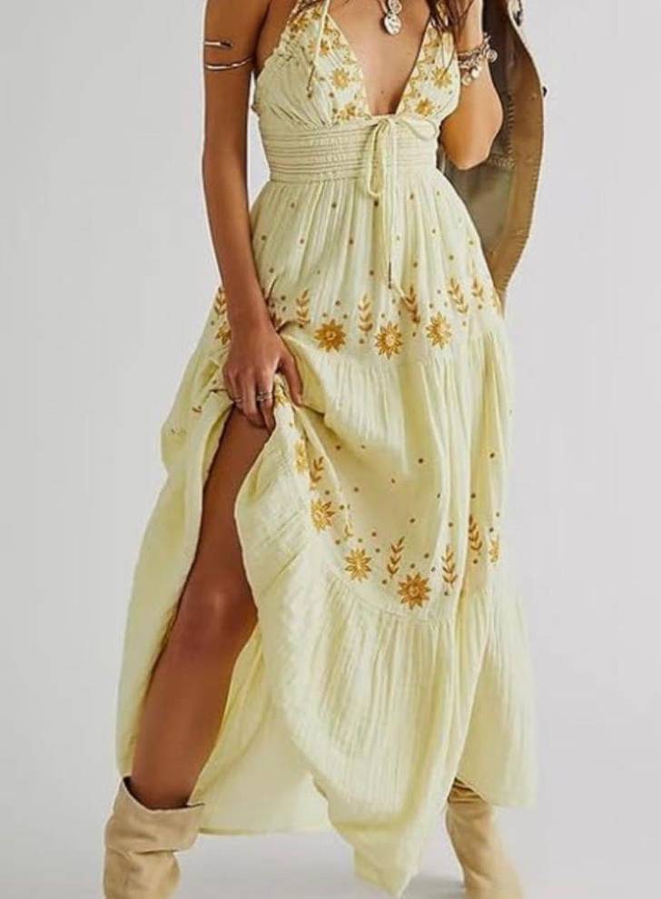 Real Love Embroidered Dress-Luxandluxy