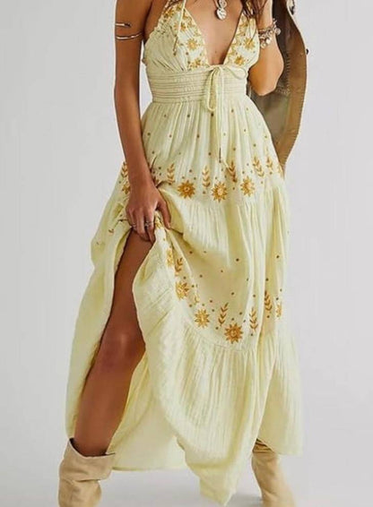 Real Love Embroidered Dress-Luxandluxy