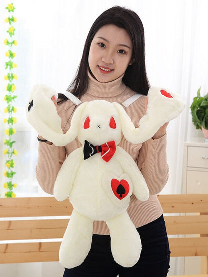 Spades Bunny Plush Backpack