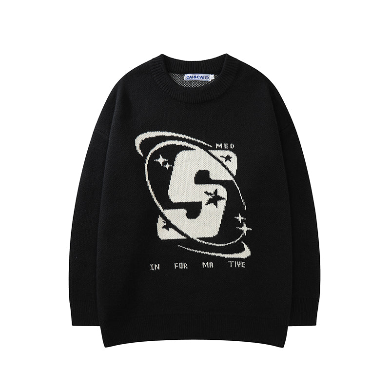 S Star Sweater-Luxandluxy