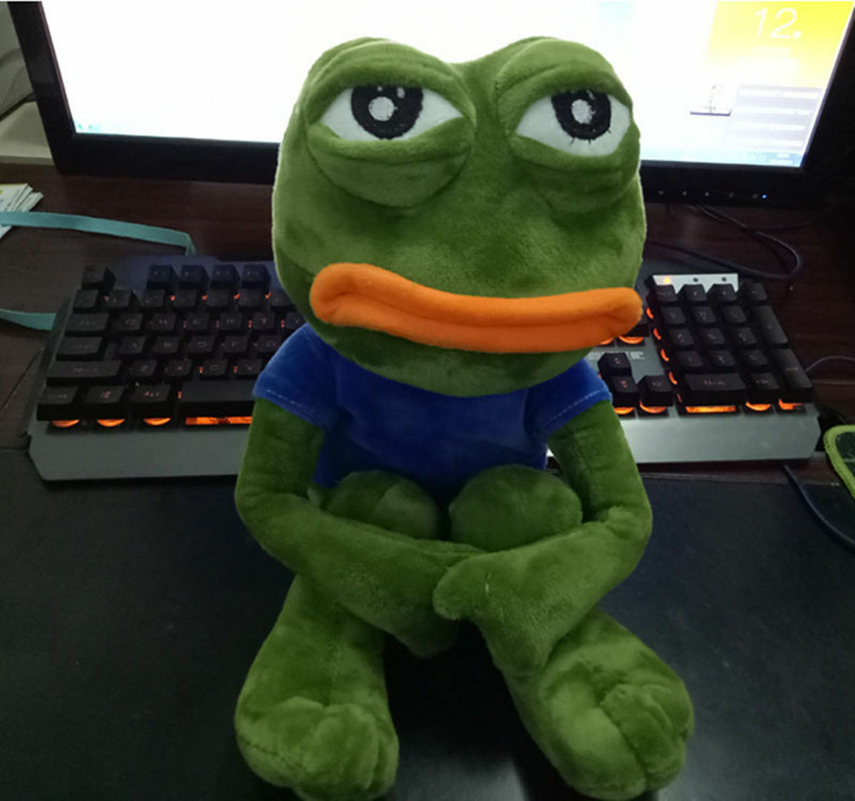 Sad Pepe Frog Plush-Luxandluxy