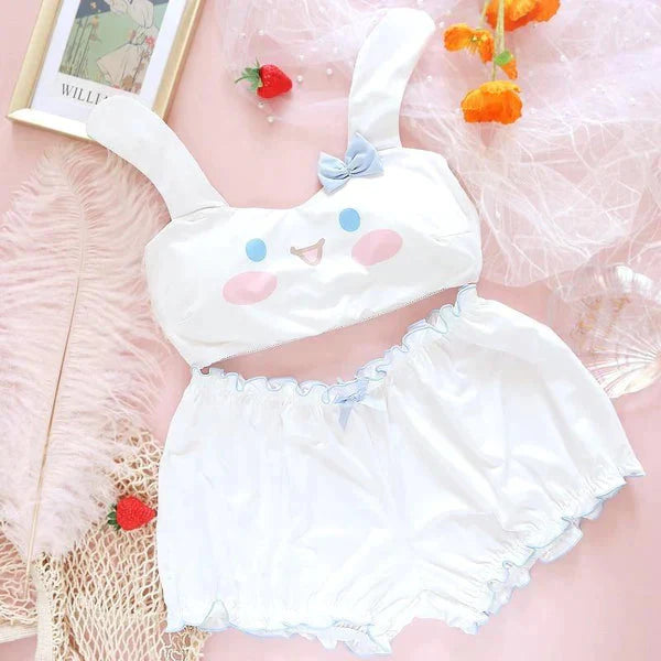 Sanrio Ears Lingerie Pajamas Set-Luxandluxy