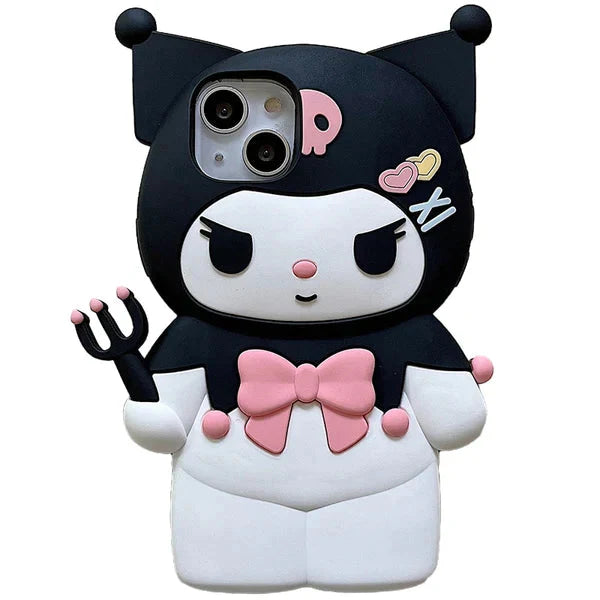 Sanrio Holding Stick iPhone Case-Luxandluxy