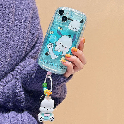 Sanrio Honor Phone Case With Keychain-Luxandluxy