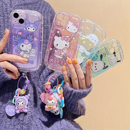 Sanrio Honor Phone Case With Keychain-Luxandluxy