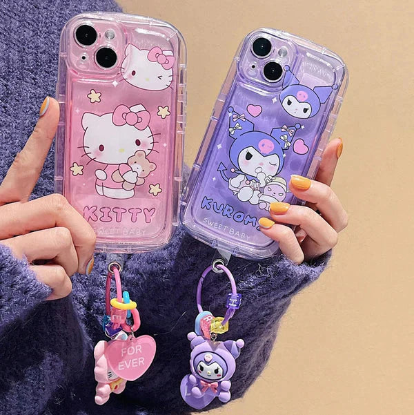 Sanrio Honor Phone Case With Keychain-Luxandluxy