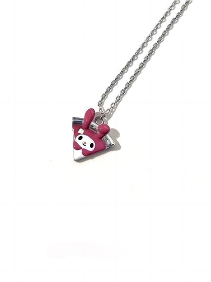 Sanrio Pizza Magnetic Friendship Necklace Set-Luxandluxy