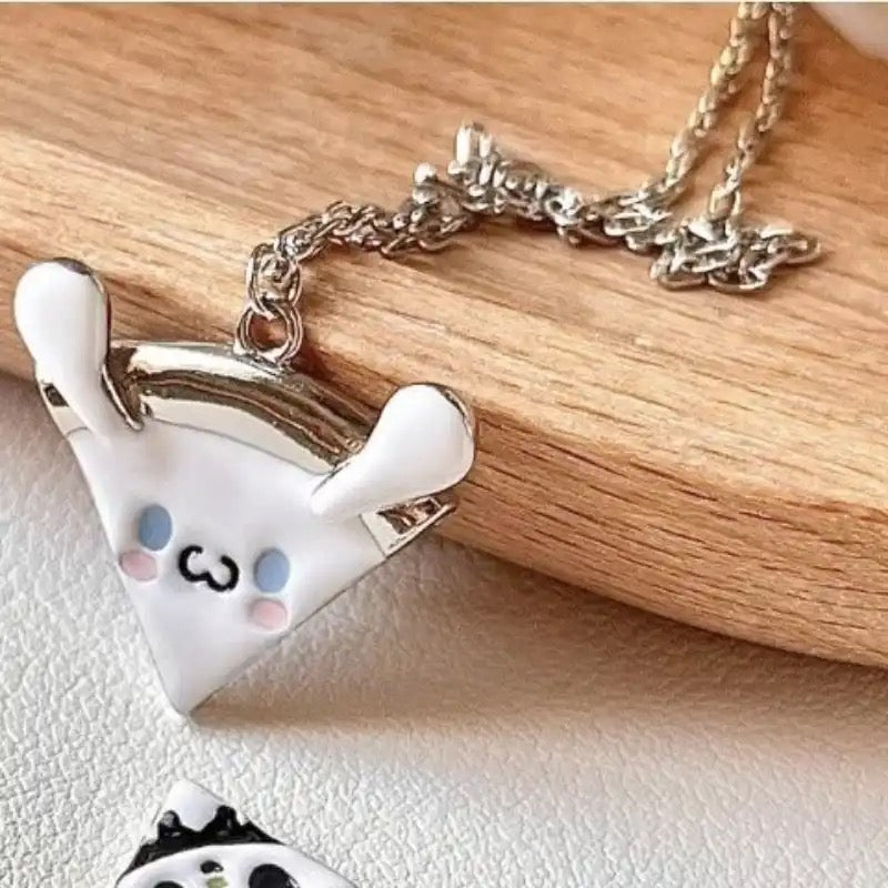 Sanrio Pizza Magnetic Friendship Necklace Set-Luxandluxy