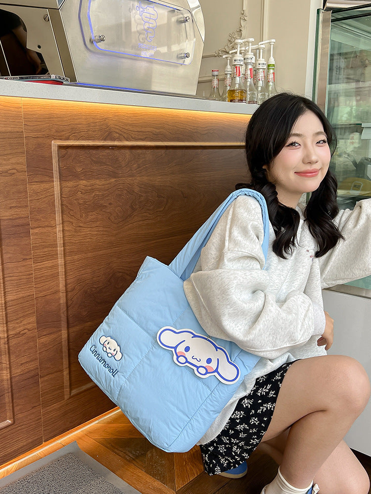 Sanrio Puffer Tote Bag-Luxandluxy