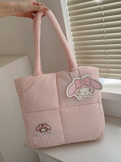 Sanrio Puffer Tote Bag-Luxandluxy