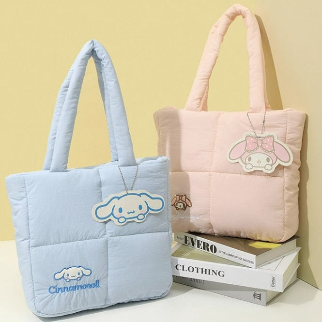 Sanrio Puffer Tote Bag-Luxandluxy