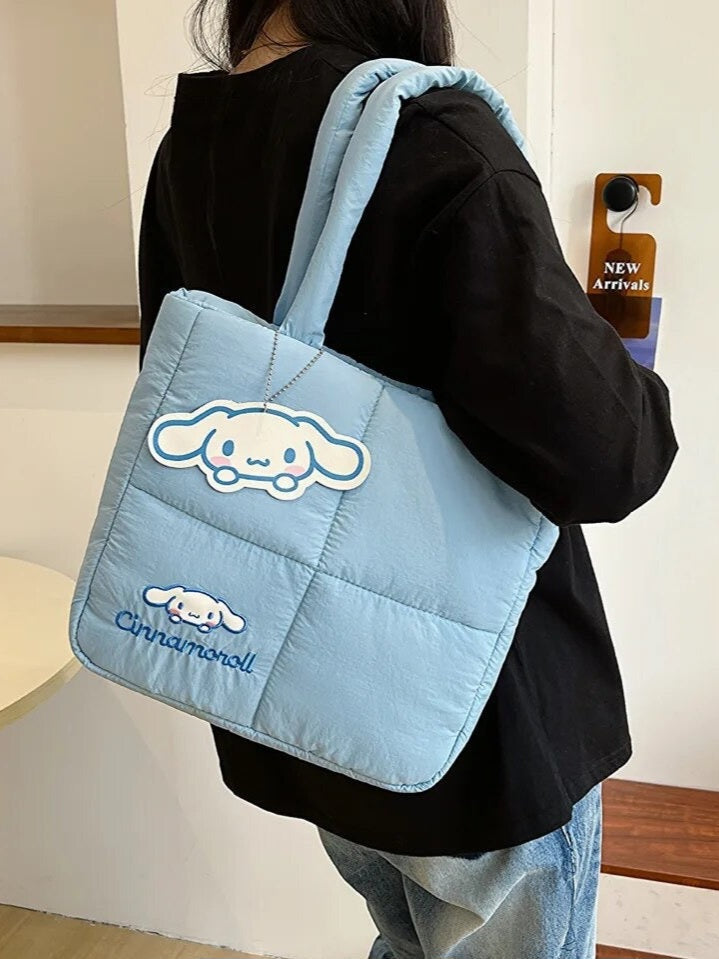 Sanrio Puffer Tote Bag-Luxandluxy