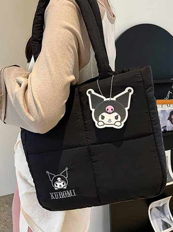 Sanrio Puffer Tote Bag-Luxandluxy