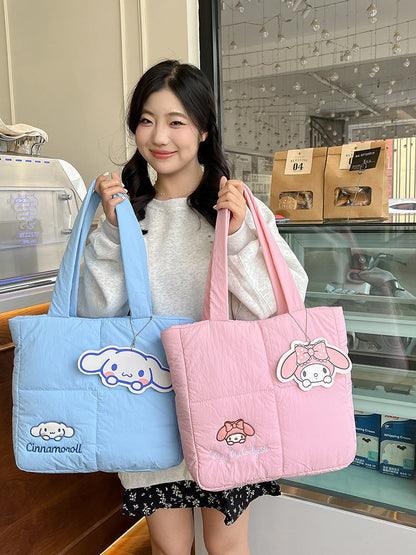 Sanrio Puffer Tote Bag-Luxandluxy