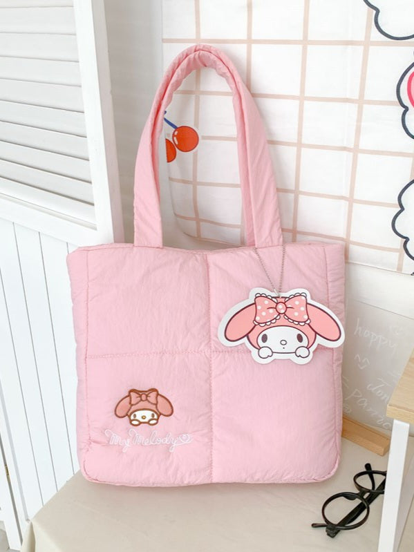 Sanrio Puffer Tote Bag-Luxandluxy