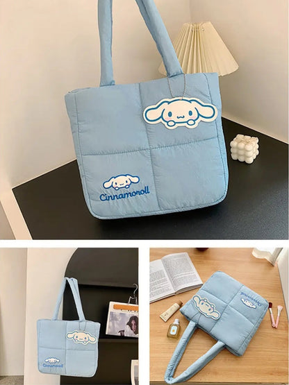 Sanrio Puffer Tote Bag-Luxandluxy