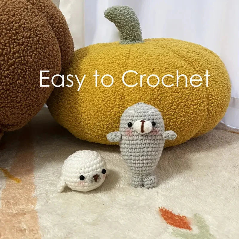 Seal Crochet Pattern DIY Kit with Tutorials-Luxandluxy