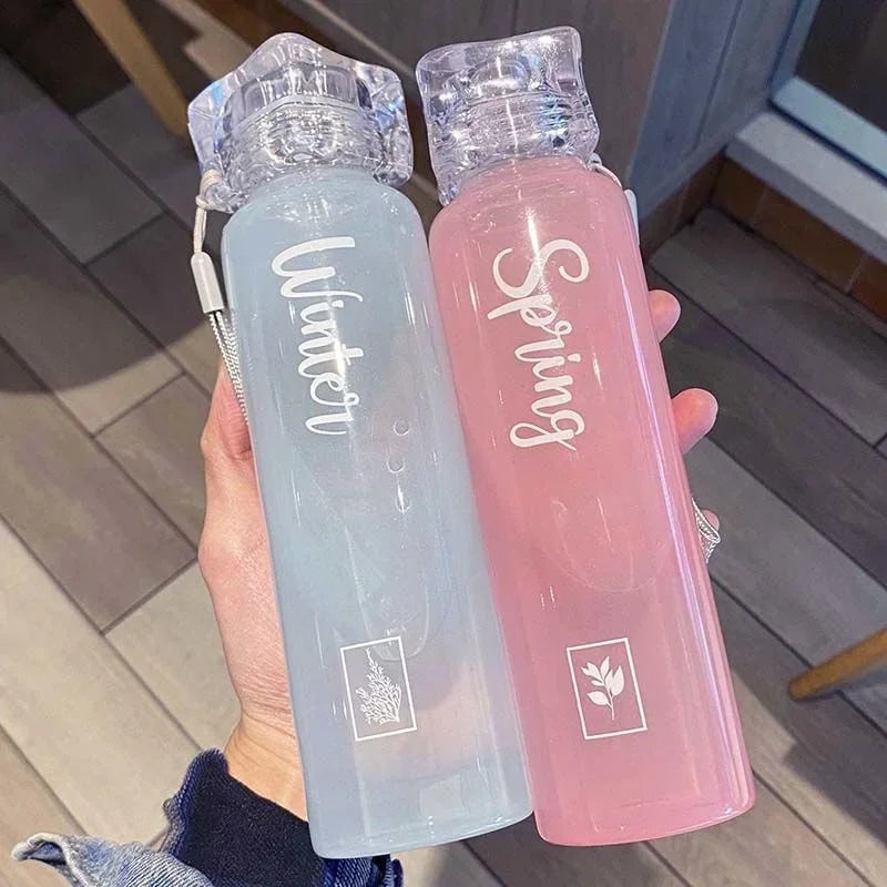 Seasons Font Water Bottle-Luxandluxy