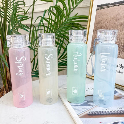 Seasons Font Water Bottle-Luxandluxy