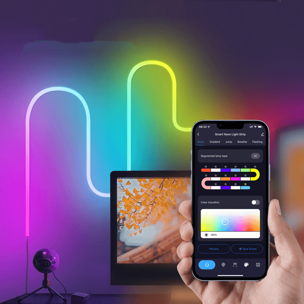 Smart Neon Strip Light-Luxandluxy