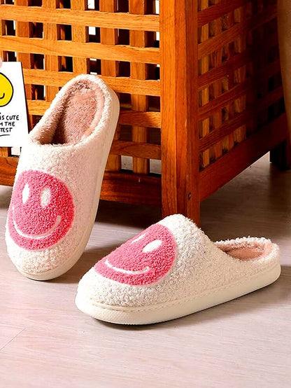 Smiley Face Slippers-Luxandluxy