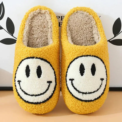 Smiley Face Slippers-Luxandluxy