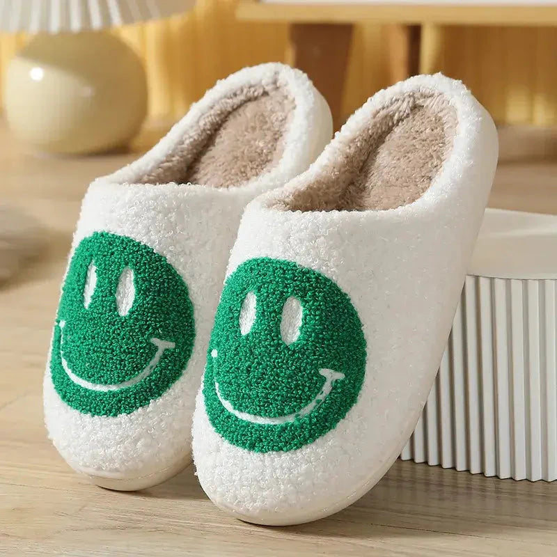 Smiley Face Slippers-Luxandluxy