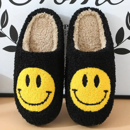 Smiley Face Slippers-Luxandluxy