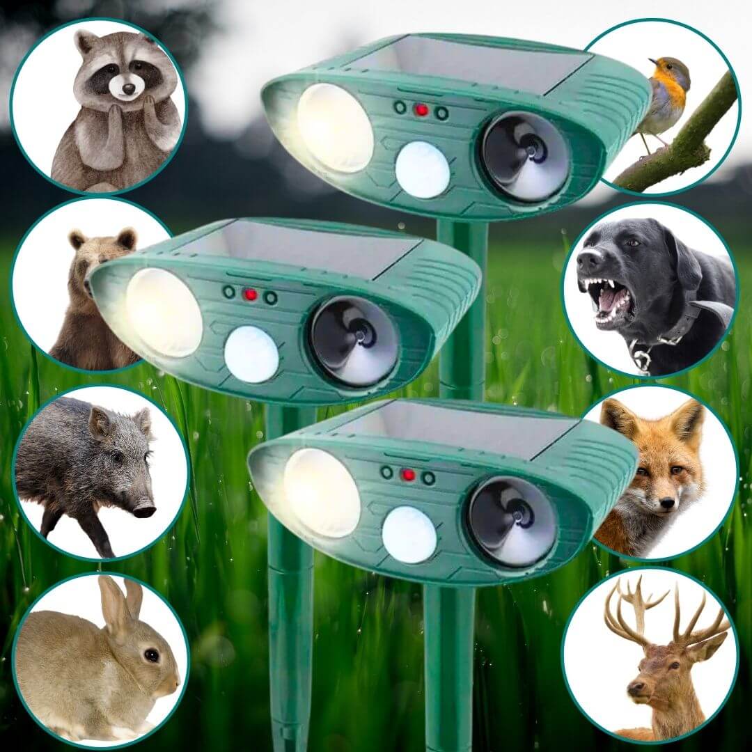 Solar Powered Animal Pest Repeller-Luxandluxy