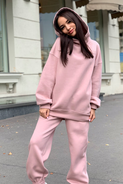 Solid Color Hoodie Outfit-Luxandluxy