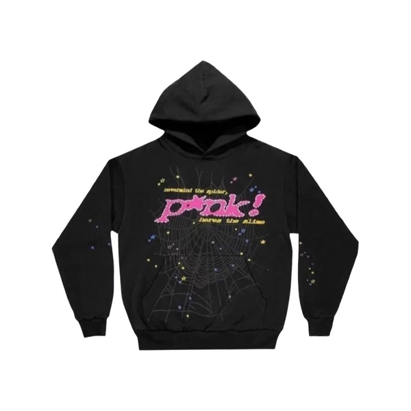 Sp5der P*nk Hoodie-Luxandluxy