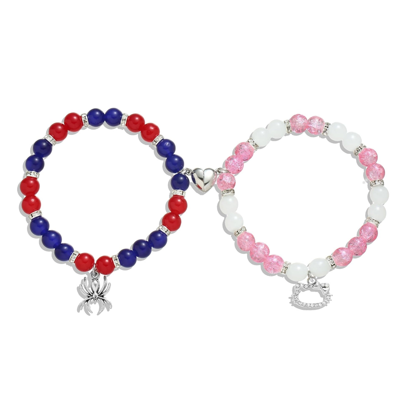 Spidey & Hello Kitty Magnetic Couples Bracelets-Luxandluxy