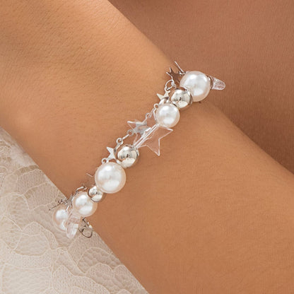 Star Pearl Double Layer Bracelet-Luxandluxy