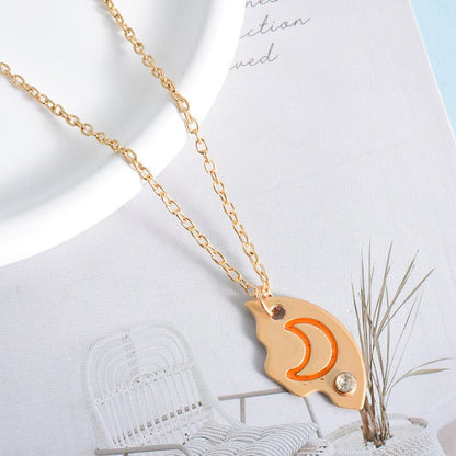 Sun Moon Star Pendant 3pcs BFF Necklaces-Luxandluxy